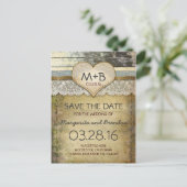 Country Rustic Save the Date briefkaarten (Staand voorkant)