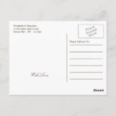 Country Rustic Sunflower & Burlap Dank u Briefkaart (Achterkant)