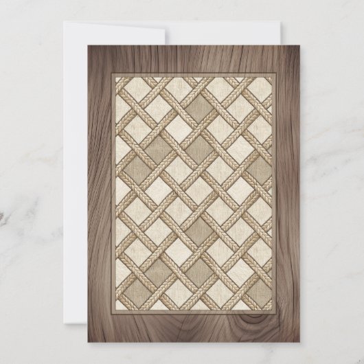 Country Rustic Thanksgiving Dinner Invitation Kaart (Achterkant)