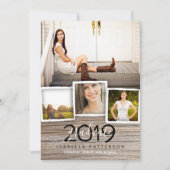 Country Rustic Wood Afstuderen uitnodiging (Voorkant)