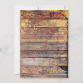 Country Rustic Wood Christmas Kaart Christelijk Th (Achterkant)