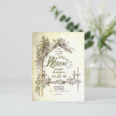 Country rustiek save the date briefkaarten (Staand voorkant)