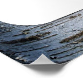 Country Rustieke Berkenboom Bruiloft Welkom Poster (Hoek)