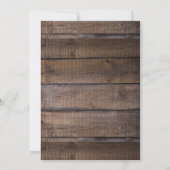 Country Rustieke Diner repetitie Trouwscript Save The Date (Achterkant)