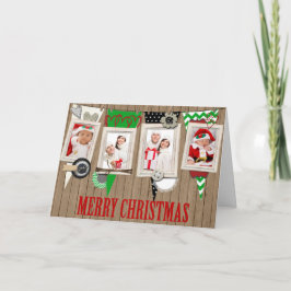 Country rustieke foto kerst Kaart