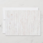 Country rustieke foto Sla de datum bruiloft kaarte Kaart (Achterkant)