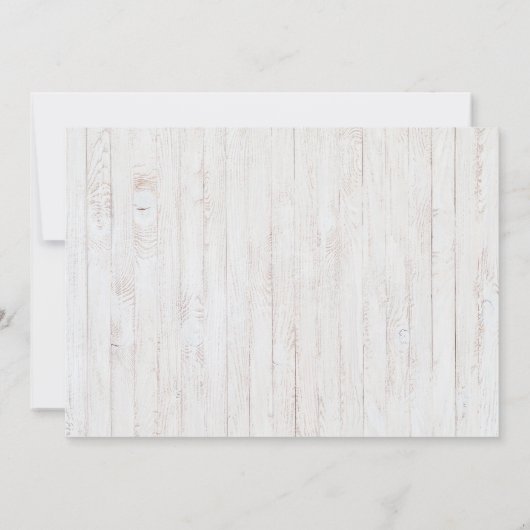 Country rustieke foto Sla de datum bruiloft kaarte Kaart (Achterkant)