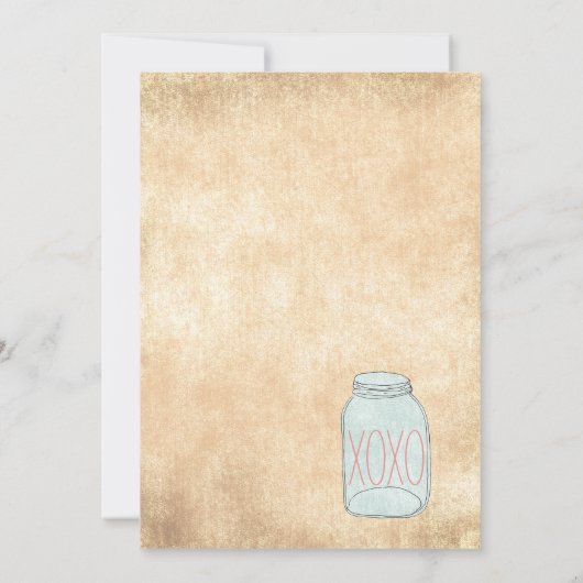 Country rustieke metselaar pot Wil je mijn bruidsm Kaart (Achterkant)