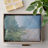 Country Rustieke Schuur Blauwe Hemel Zonnestralen Tissuepapier (Geschenk)