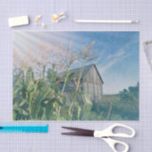 Country Rustieke Schuur Blauwe Hemel Zonnestralen Tissuepapier (Craft)