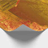 Country Rustieke Schuur Herfst Sinaasappel Geel Vi Cadeaupapier (Hoek)