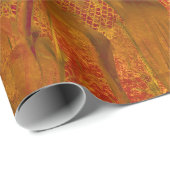 Country Rustieke Schuur Herfst Sinaasappel Geel Vi Cadeaupapier (Rol Hoek)