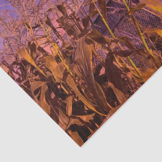 Country Rustieke Schuur Paarse  Dusk Tissuepapier (Detail)