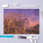 Country Rustieke Schuur Paarse  Dusk Tissuepapier (Craft)