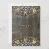 Country Rustieke Zonnebloem Afstuderen Foto uitnod Kaart (Achterkant)