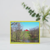 Country Scene Post Card Briefkaart (Staand voorkant)
