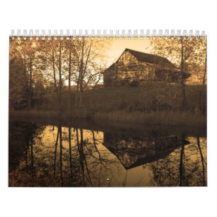 Country Sepia Calendar Kalender