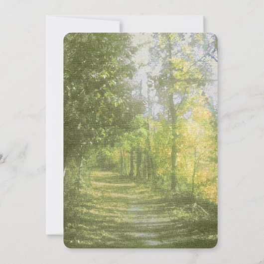 Country side Wedding Kaart (Achterkant)