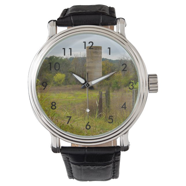 Country Silo Horloge (Voorkant)