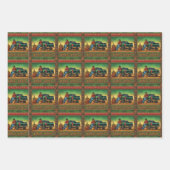 Country Singer Cowboy Pet Australian Shepherd Dog Inpakpapier Vel (Voorkant)