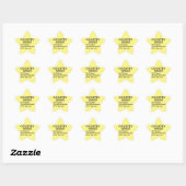 Country Singer Hot Air Star Sticker (Vel)