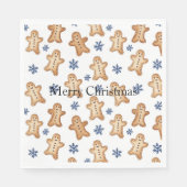 Country Snowflakes Gingerbread Cookies Christmas Servet (Voorkant)