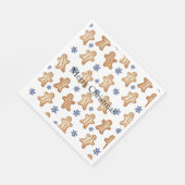 Country Snowflakes Gingerbread Cookies Christmas Servet (Hoek)
