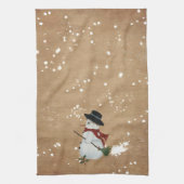 Country Snowman Kitchen Towel Theedoek (Verticaal)