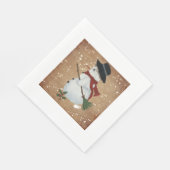 Country Snowman Paper Napkins Servetten (Hoek)