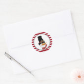 Country Snowman Vakantie Envelop Seals Stickers (Envelop)