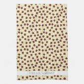 country spring lieveheersbeestjespatroon theedoek (Verticaal)