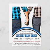 Country Square Dance Advertisation Kaart (Voorkant / Achterkant)