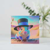 Country Squire Muis Gelukkige verjaardag Kaart (Staand voorkant)