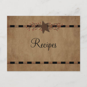 Country Star Recipcard Briefkaart