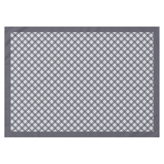 Country Style Blauw Check Tafelkleed voor Rustiek (Voorkant (Horizontaal))