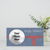 Country Style Foto Kerstkaart (Staand voorkant)
