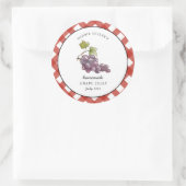 Country style Grape Jelly Canning jar label  (Tas)