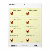 Country Style Kip Design Zelfgemaakt eten Etiket (Full Sheet)