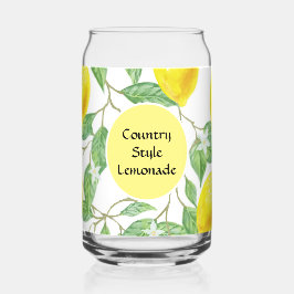 Country Style Limonade Recept Blikvorm Glas