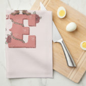  Country-Style "Love" met een Blonde Cowgirl Theedoek (Quarter Fold)