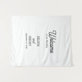 Country Style Welcome To Our Wedding Fabric Sign  Wandkleed (Voorkant (horizontaal))