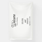 Country Style Welcome To Our Wedding Hanging Spandoek (Verticaal)