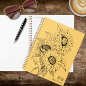 Country Sunflower Illustration Planner