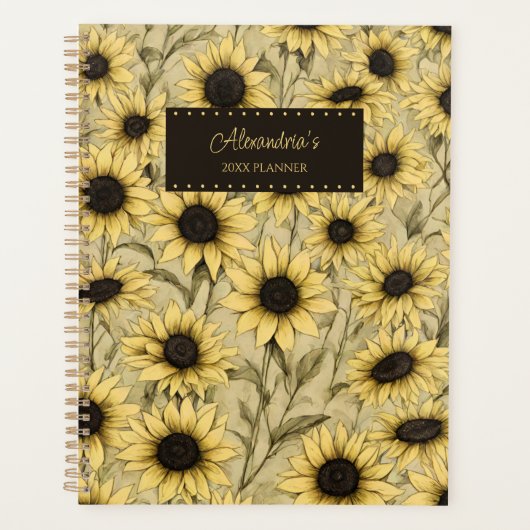 Country Sunflowers Planner (Voorkant)