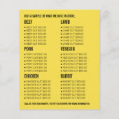 Country Sunset, Farmer & Slager Reclame Flyer (Achterkant)