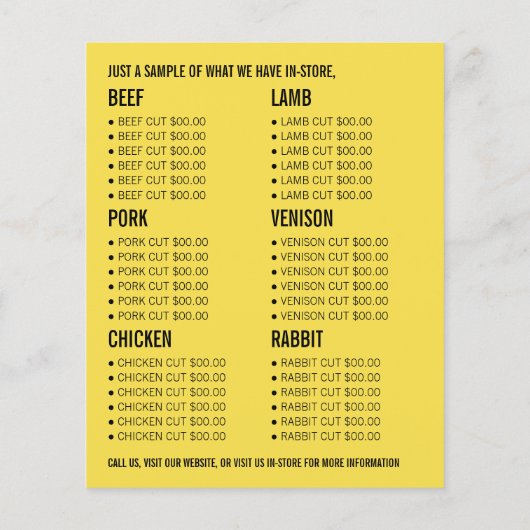 Country Sunset, Farmer & Slager Reclame Flyer (Achterkant)