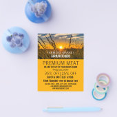 Country Sunset, Farmer & Slager Reclame Flyer (Enkel)