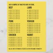 Country Sunset, Farmer & Slager Reclame Flyer (Achterkant)