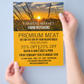 Country Sunset, Farmer & Slager Reclame Flyer (Hand)