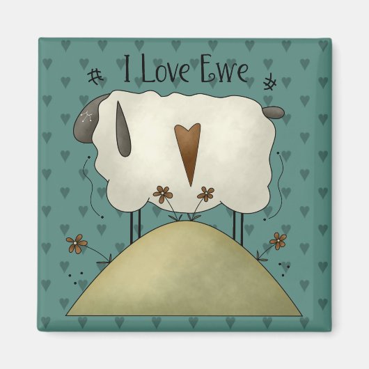 Country Sweethearts Magnet (Voorkant)